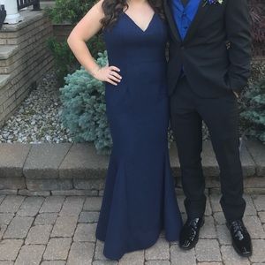 Navy blue Jovani Prom dress
